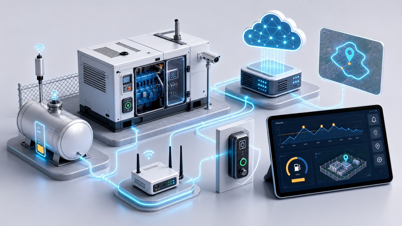 Prevención de robo de combustible en grupos electrógenos